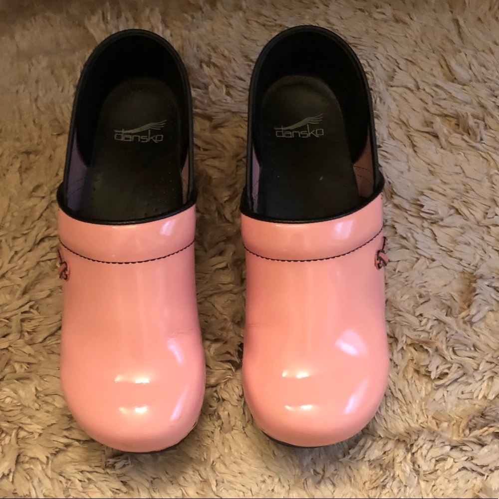 Dansko Breast Cancer Awareness Clogs